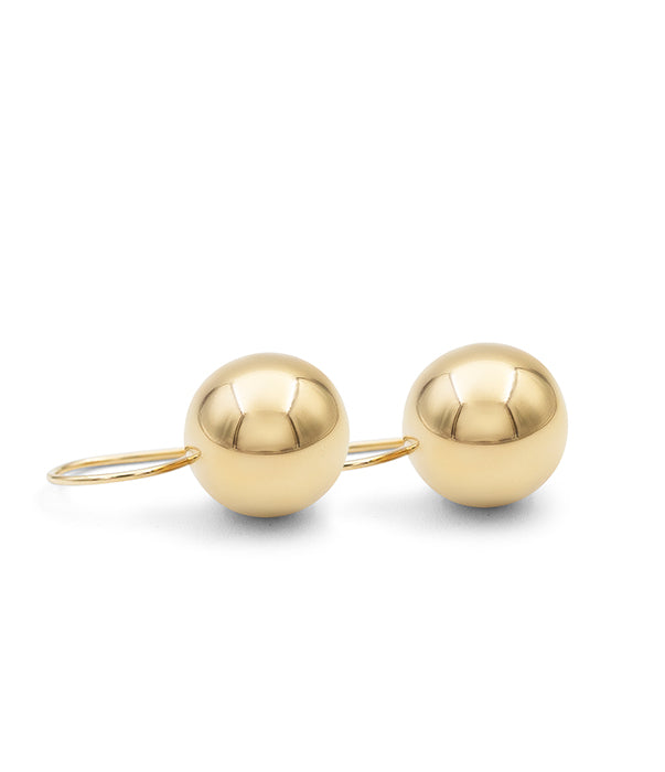 1. Gold Euro Ball Earrings PetersensJewellersMerivale
