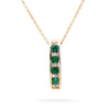 Emerald and Diamond Pendant Necklace