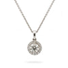 18ct White Gold Diamond Pendant