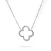 9ct White Gold Diamond Necklace