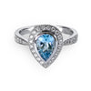 Aquamarine & Diamond Ring