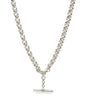 Silver Heavy Fob Necklace